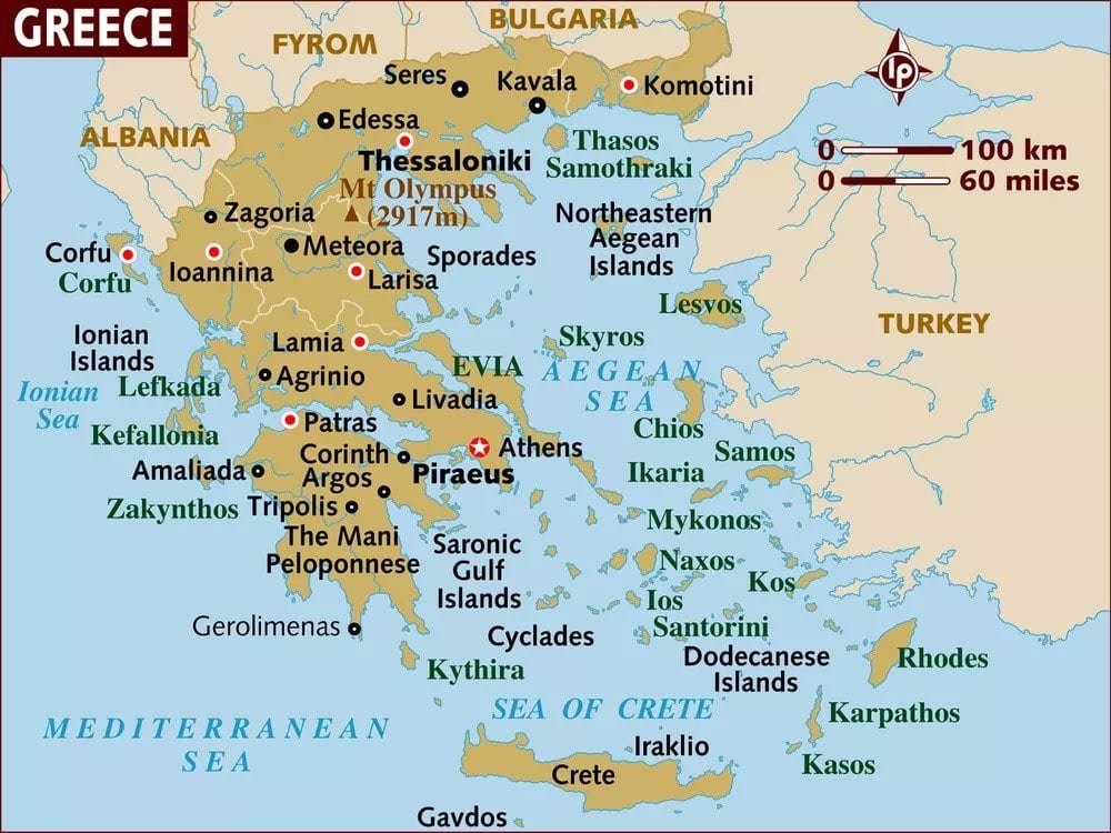 Download Map of Greece Greece Map and Satellite Image Political Map of Greece