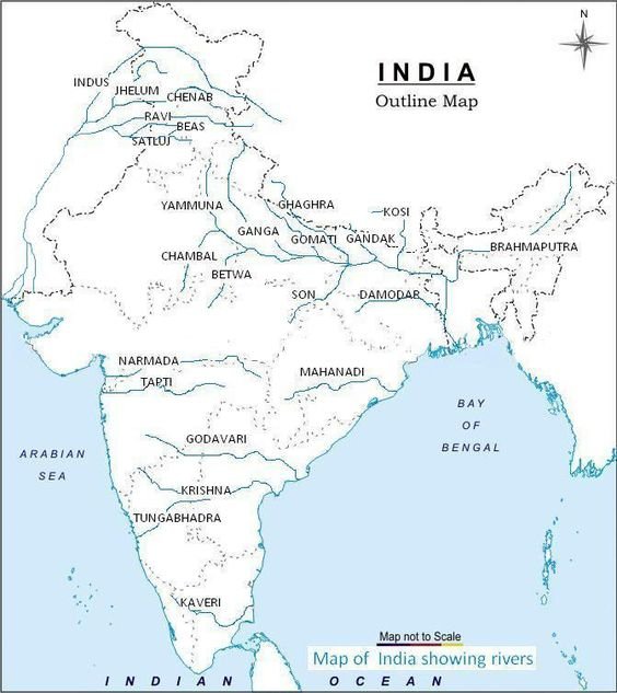 River Map of India