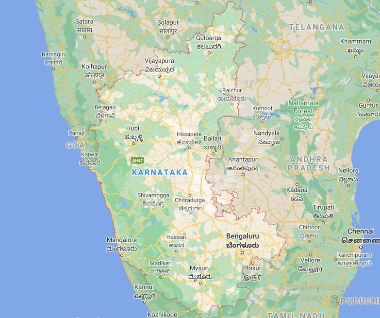 Map of Karnataka