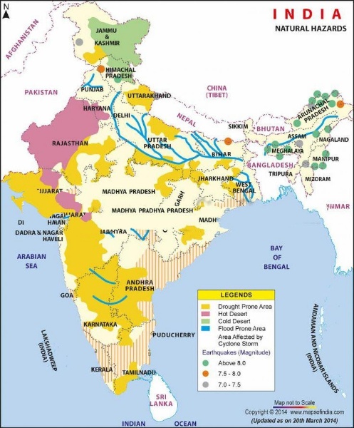 Thematic Map of India Outline