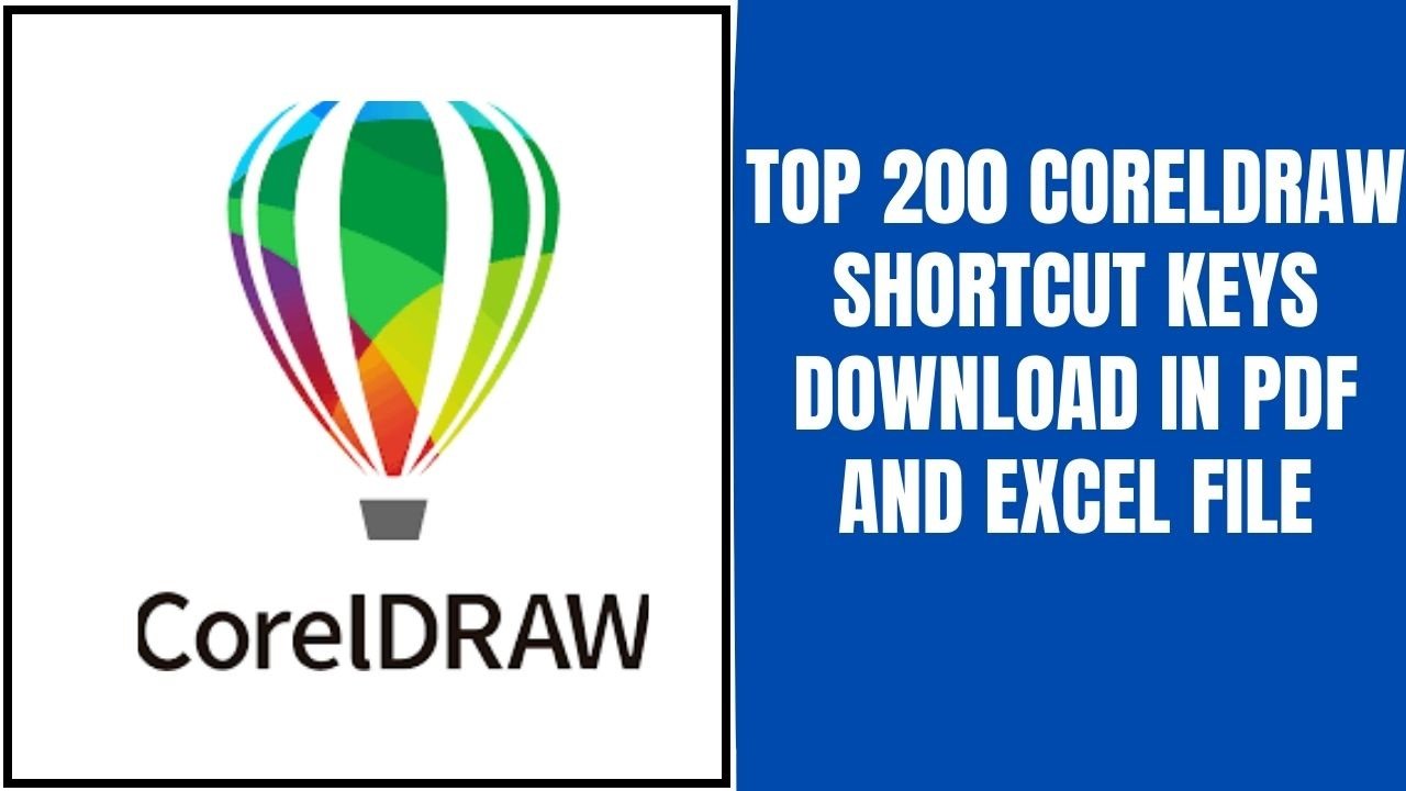 coreldraw 2018 shortcut keys pdf download
